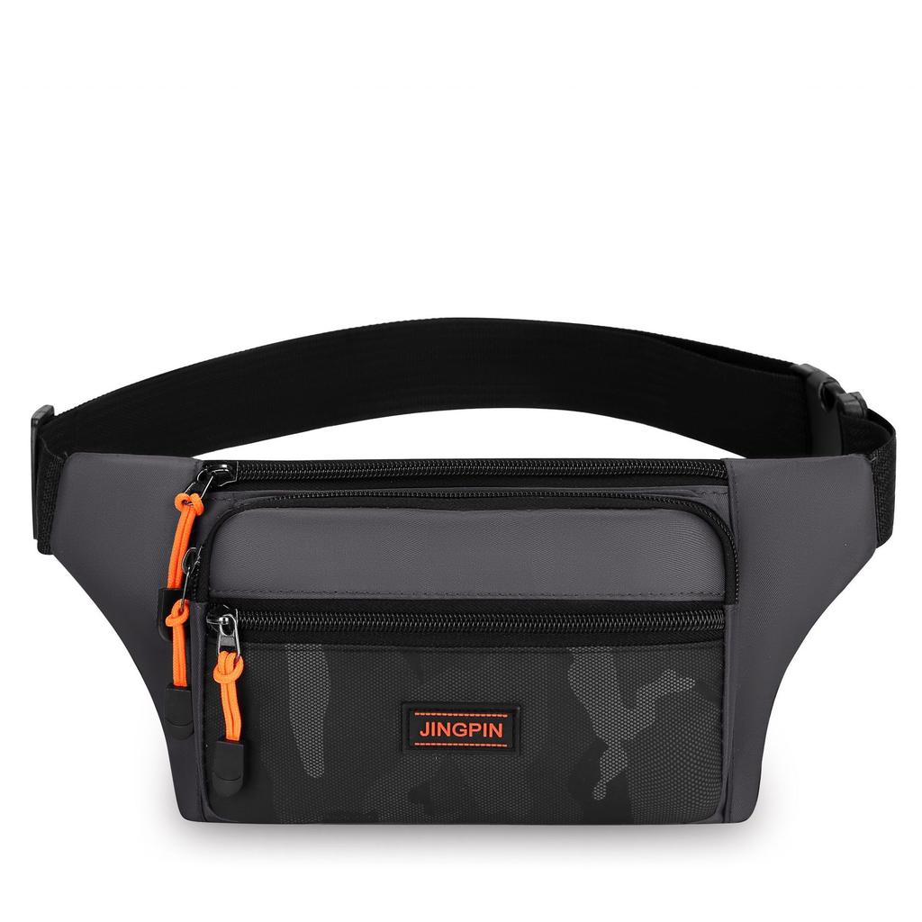 Men’s Waterproof Waist Bag Large Capacity Crossbody Chest Bag Multi Pocket Belt Bag Casual Travel Sports Fanny Pack