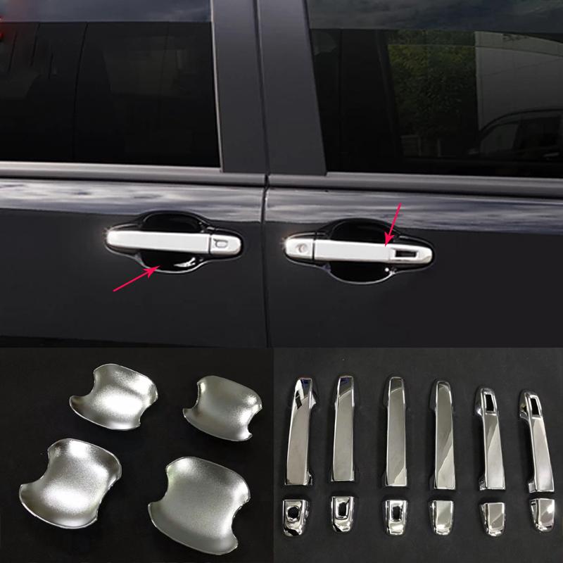For Toyota  Voxy Noah R80 2014 2015 2016 2017 2018  ABS Chrome Accessories Car-Styling Exterior Side Door Handle Bowl Cover