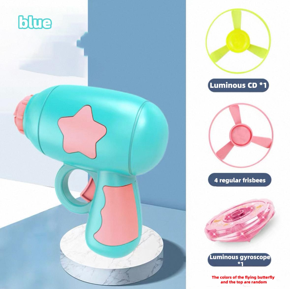 

Light-Emitting Flying Bamboo Fly-Crayon, Light-Up Gyro Gun, Parent-Child Interaction Toy, Suitable For Both Indoor And Outdoor U