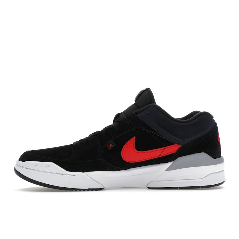 Air Jordan Stadium 90 Bred Men Sneakers Black White Cement-Grey FZ4184-010