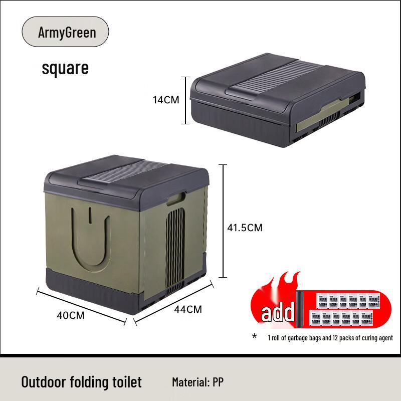 ZISIZ Portable Folding Outdoor Toilet
