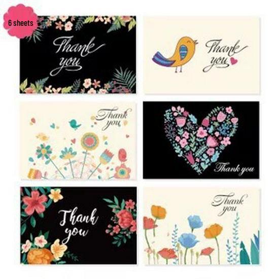 Korean-Style Thank You & Holiday Greeting Card with Free Shipping