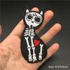 Totenkopf Punk Patches Für Kleidung Stickerei Streifen Diy Abzeichen Nähen Dekoration Kleidung Aufkleber Aufbügeln Aufnäher