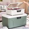 Plastic Storage Box Wth Lock Organizer Boxes Household Large Organization Container Bedroom Multifunctional Case Accessories