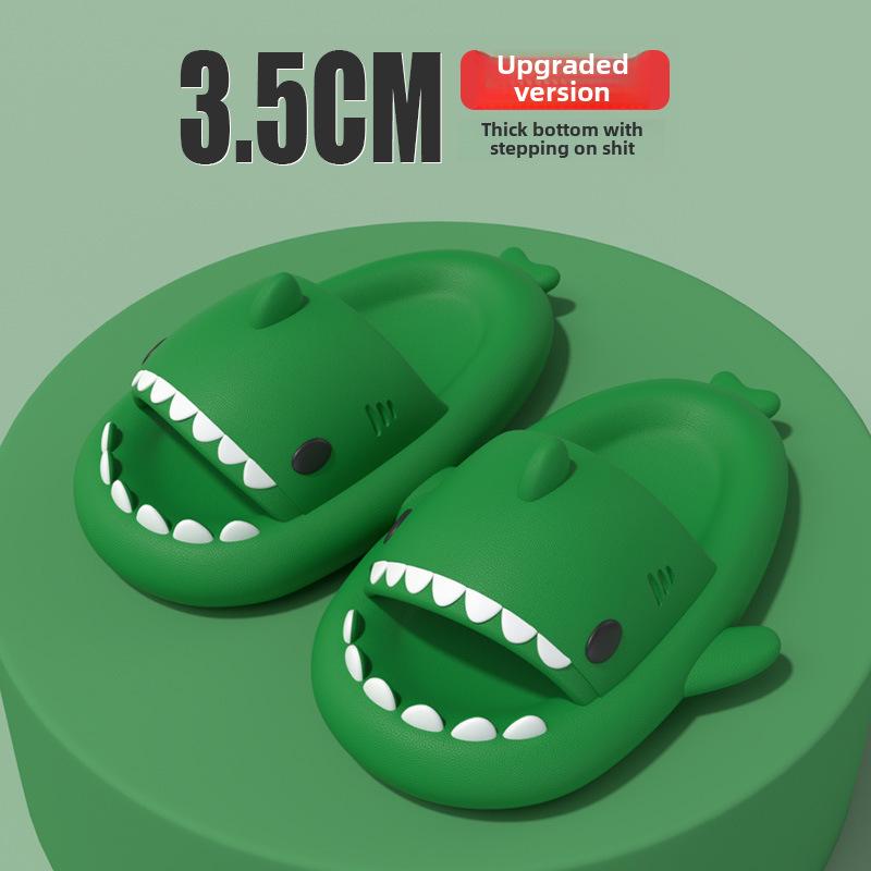 Haifisch-Slipper mit dicker Sohle: Lustige Cartoon-Hausschuhe für Männer & Frauen, Sommer-Schuhwerk für drinnen/draußen