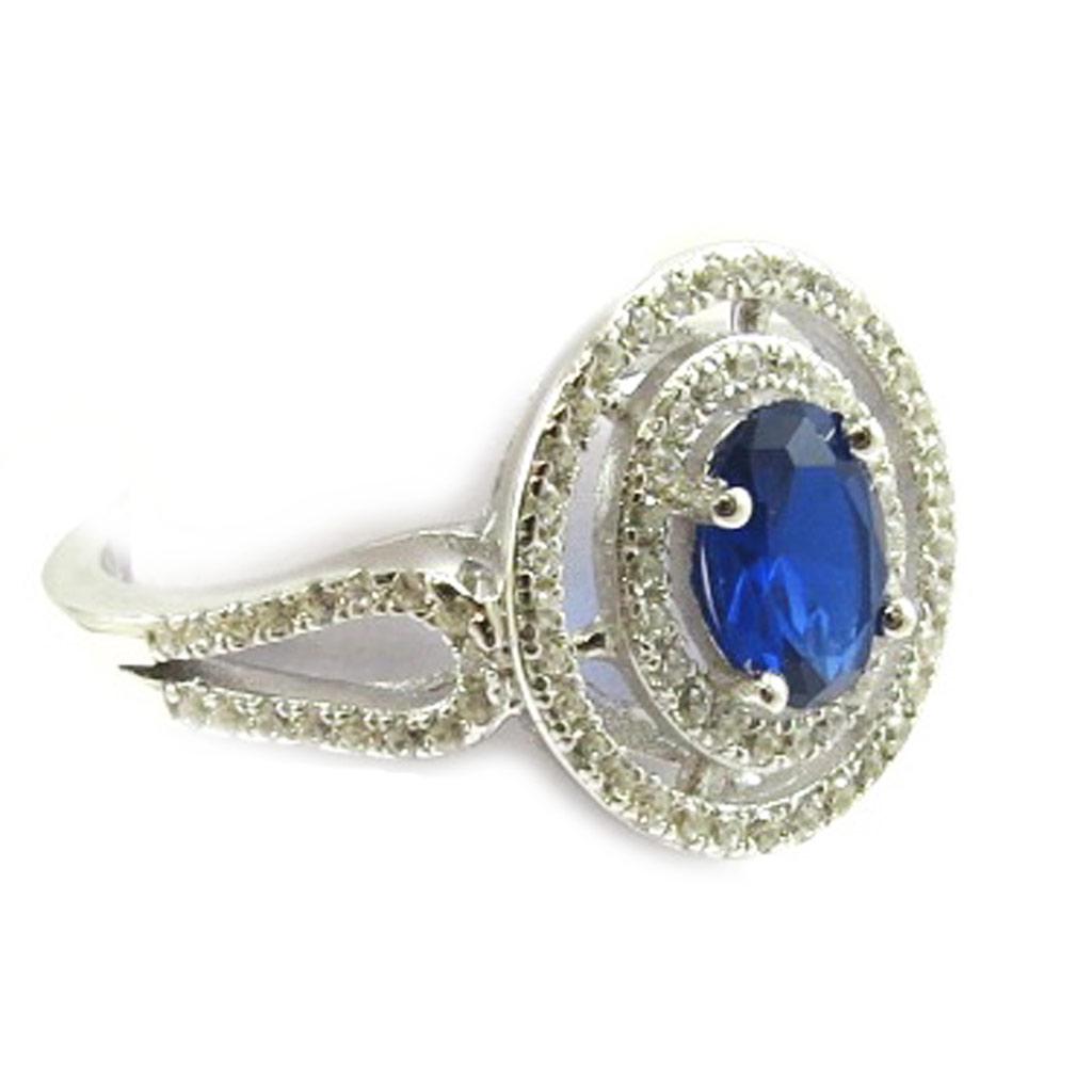 Sapphire 'Sissi' Silver Ring