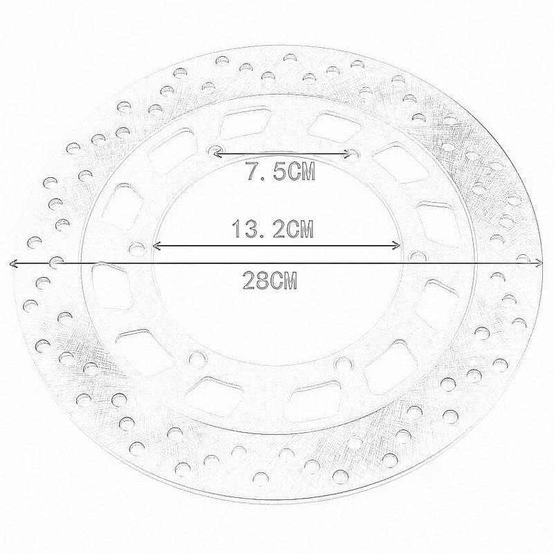 Motorcycle Front Brake Disc For Royal Enfield Moto Electra Clubman Bullet Classic Trails 500 EFI 09 Motorcycles Accessories