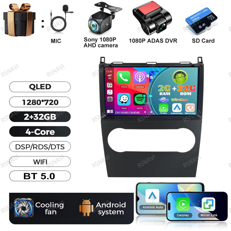 Android 16 Video Player For Mercedes Benz B200 A B Class W169 A160 A180 A200 A220 2009-2012 Multimedia Car Radio Carplay GPS BT