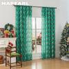 1PC NAPEARL Christmas Style Semi Blackout Curtains Cartoon Pattern Printed Curtains for Living Room Bedroom Balcony Window Home Decor