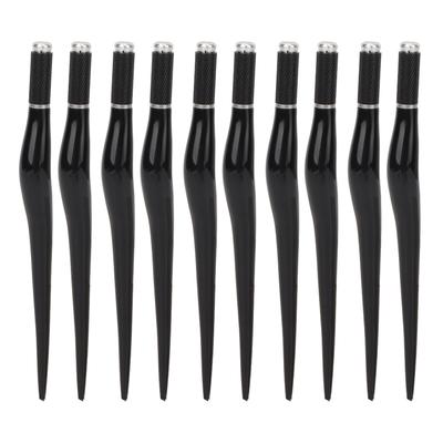 10 Stück Manuelle Tattoo Microblading Stifte Semi-Permanente Augenbrauen Lippen Eyeliner Microblading Stifte Schwarz