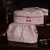 Hot Golden Velvet Cosmetic Bag, Toilet Bag, New Ins Women's Portable Large-capacity Storage Bag