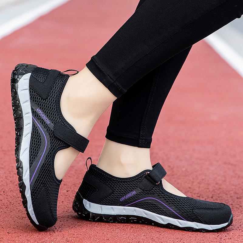 Mesh Breathable Walking Shoes for Women Breathable and Non Slip Casual Fitness Shoes 2026 Comfortable and Lightweight Flat Shoes