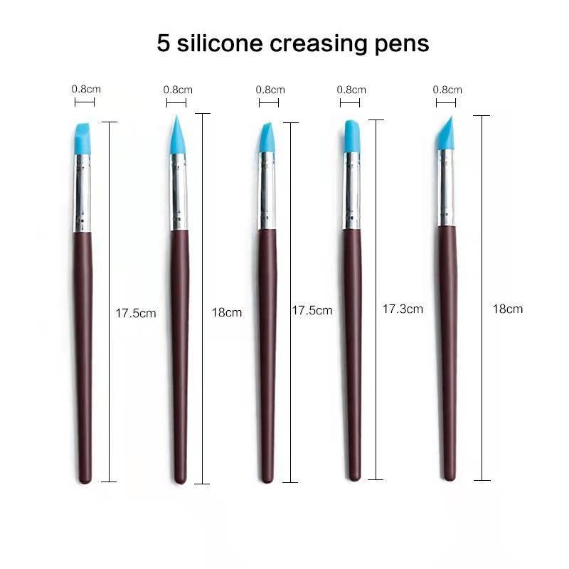 30-teiliges Set Keramikwerkzeuge Weicher Ton Steinschnitzmesser Silikon Vertiefungs-Punktierwerkzeug DIY Tonwerkzeuge