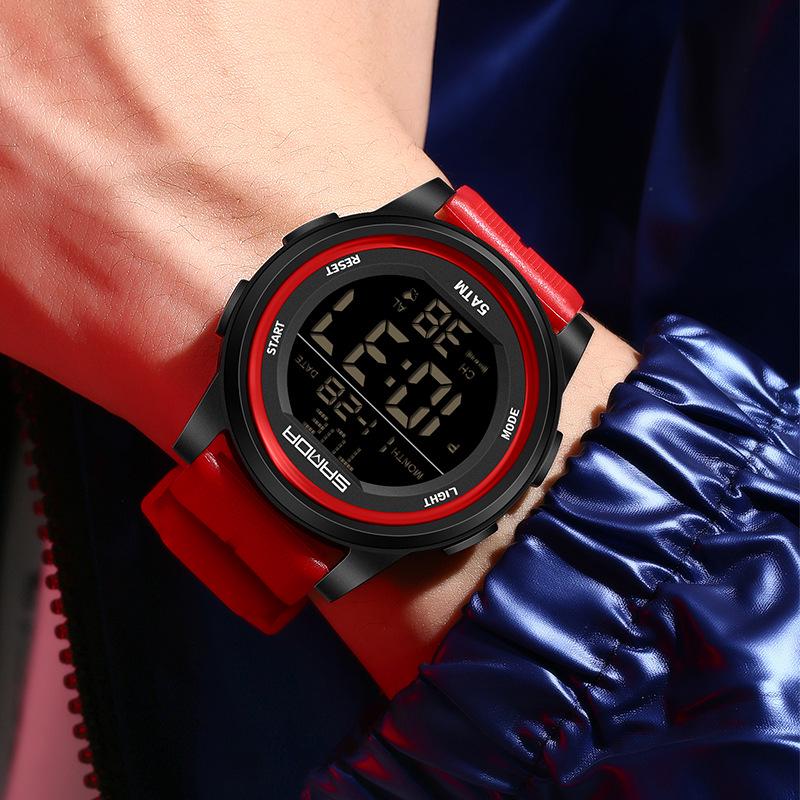 Sanda Waterproof Multifunction Electronic Watch for Teens - Trendy Unisex Design with Alarm