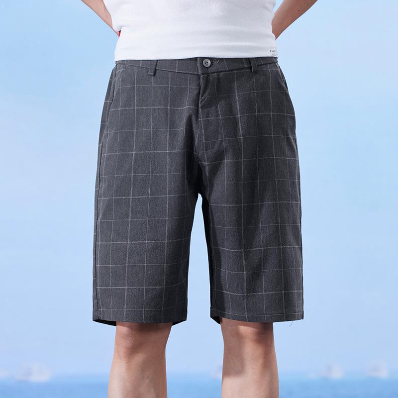 Men's Summer Plaid Elastic Shorts 2025