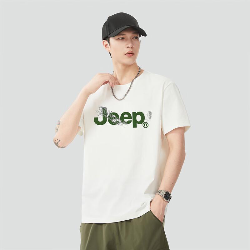 JEEP Men's Summer Round Neck Short Sleeve T-Shirt