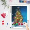 5D DIY Diamond Painting Christmas Tree Full Round Mosaic Christmas Embroidery Rhinestone Pictures Home Decor 30x40cm/12x16inch