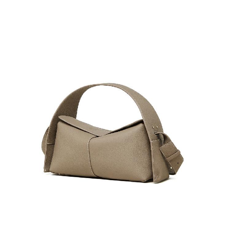 Texture Top Layer Cowhide Women's Bag 2025 New Trend Retro Single Shoulder Crossbody Bag Hanging Ear Eaves Bag Genuine Leather Women's Bag