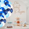 Blue White Balloons Birthday Party 30cm Large Strong Durable 100 Pcs
