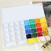 Plastic Painting Box 36-Grids Watercolor Drawing Pigment Palette Art Supplies with Cover