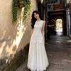 Early Spring Apricot Lace Slim Beautiful Dress Women's 2026 Summer New Sleeveless Long Dress Apricot Vest Skirt Women's Clothing