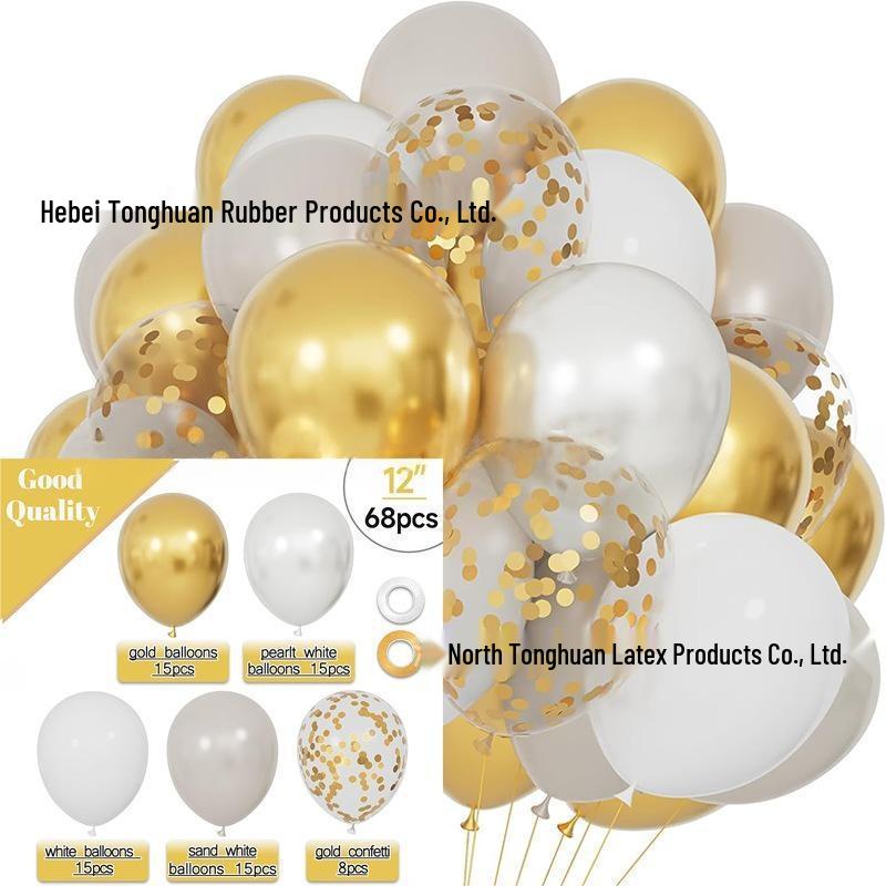 Neues Jahr Matt Glitzer Metallisch Latex Ballon Set für Dekorative Foto Atmosphäre