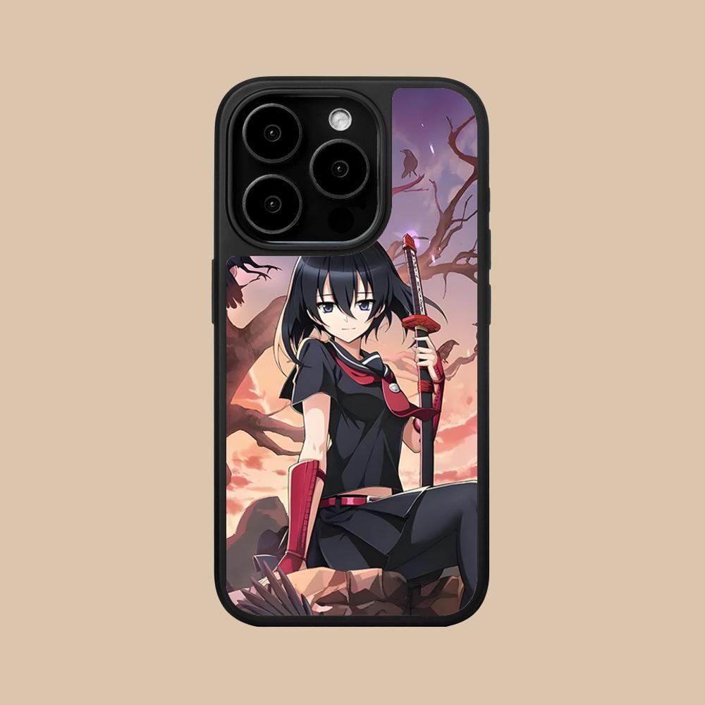 Akame Kurome Matte Surface Mobile Phone Case for iPhone 17 16 15 14 13 12 11 Air Pro Max Plus Colorful Cover