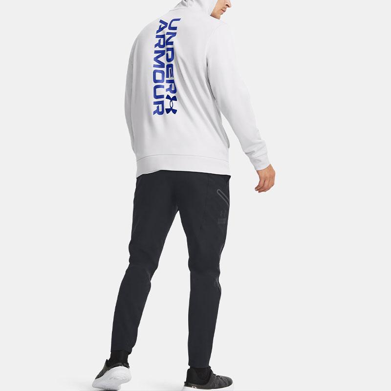 Under Armour Fleece Graphic Letter Print Hoodie Men Hoodies Light-Gray 1379745-014