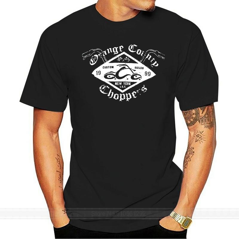 men summer cotton t shirt Official OCC T Shirt Orange County Choppers Custom Build BARS Cycle All Sizes male brand teeshirt