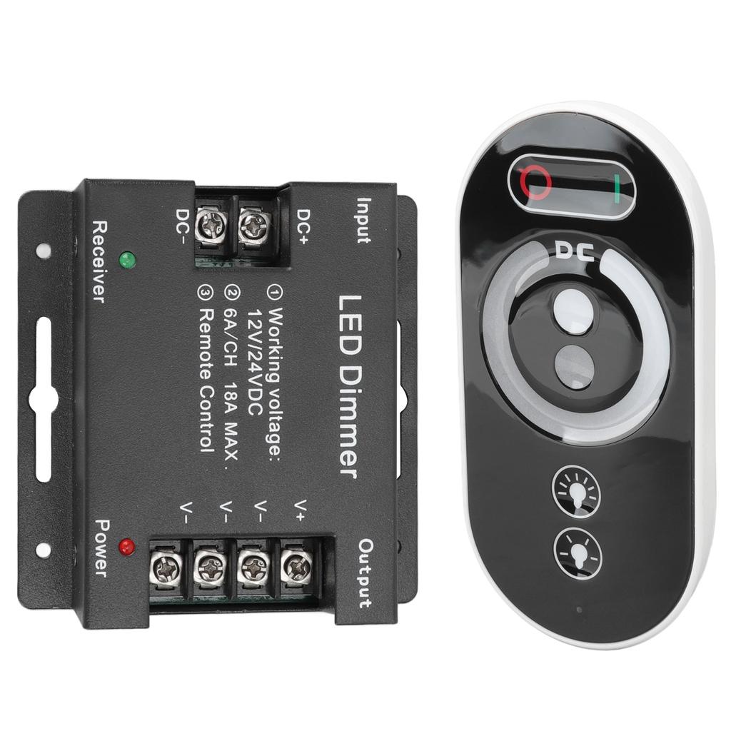Wireless LED Dimmer RF Touch LED Light Controller Remote Dimming Controller DC 12V 24V for LED Strip Light