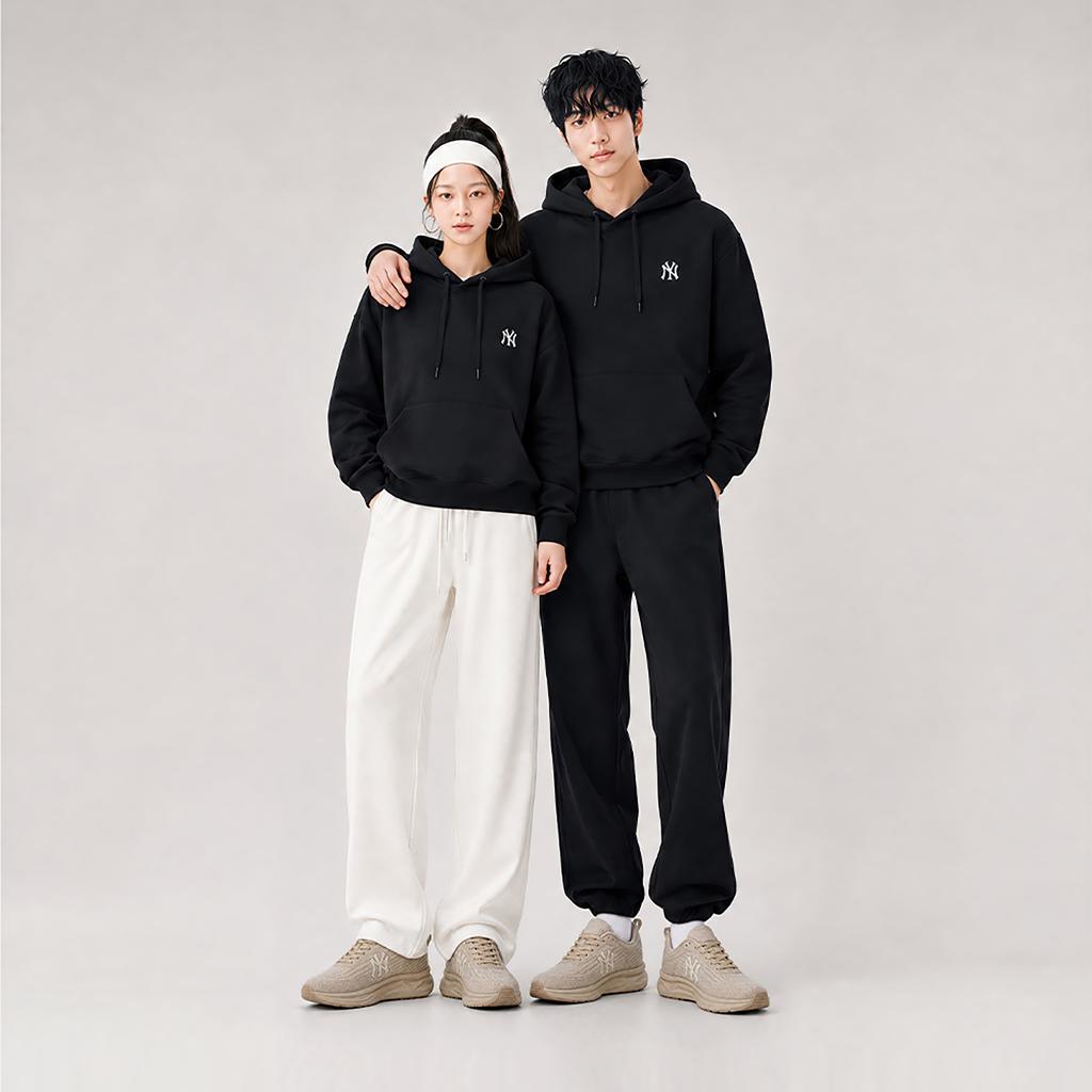 MLB New York Yankees Sweatshirts Unisex Black Hooded Non Detachable Moderate 3AHDB0164-50BKS