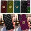 Quilted Texture Sofa Pattern Crown Phone Case For Samsung Galaxy S25 Ultra S9 S10 S20 S22 S21 FE S23 S24 Plus Back Cover Shell