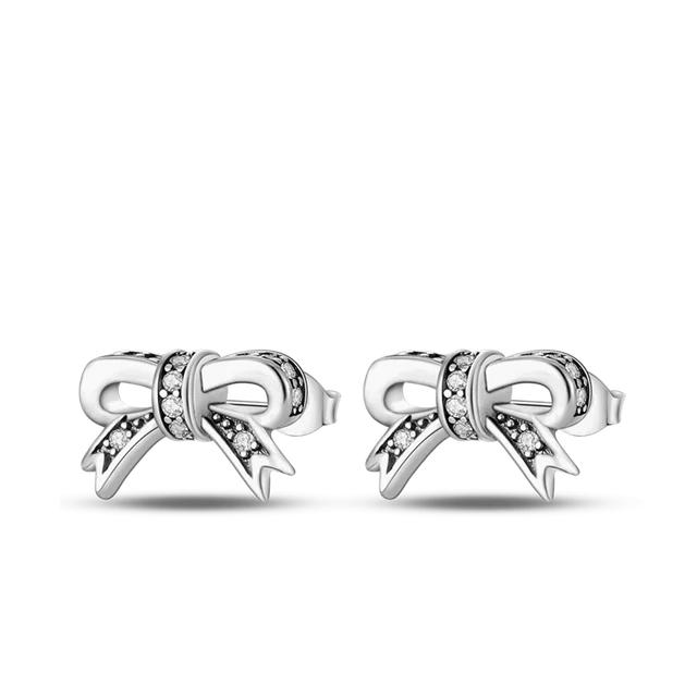 Silverörhängen 925 Sterling Silver Ocean Heart Shell Daisy Flower Moon Drop Örhängen Dam Dubbar Örhängen Modesmycken