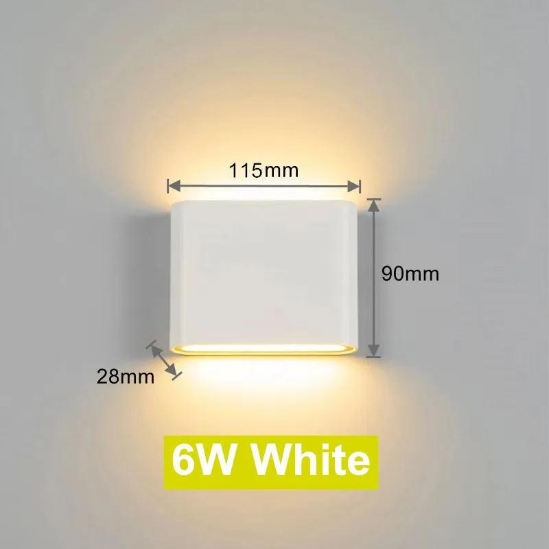LED Wall Lamp Outdoor Indoor LED Aluminium Wall Light Aisle Stair Decorate Lighting Fixture Bedroom Bedside Lamp AC110V/220V