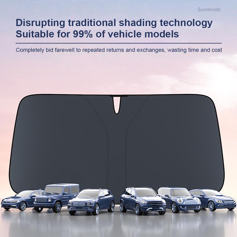 Windshield Sun Visor Foldable Front Window Protection Parasol Anti-infrared Windshield Cover UV Reflective for Sedan SUV Vehicle