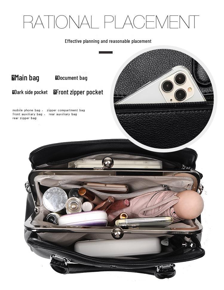 2025 New Women's Single Shoulder & Crossbody Soft Leather Handbag - Large Capacity