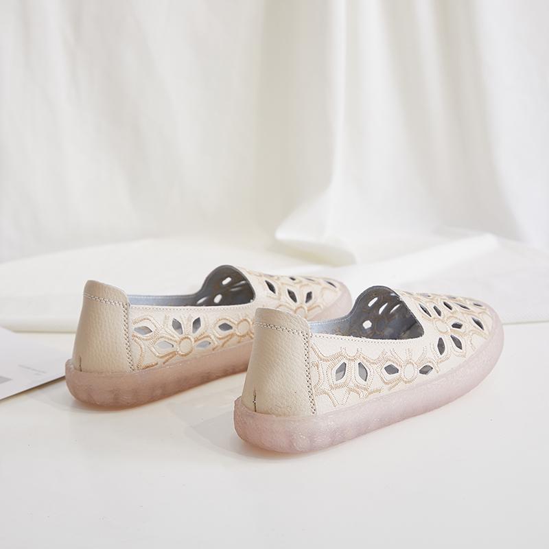 Summer Women Moccasins Leather Shoes Driving Comfort Flats Casual Nurse Penny Loafers Walking Minimalist Maternity Shoes for Girl