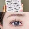 False eyelashes, cosplay makeup, short upper eyelashes, popular handmade false eyelashes, actress eyelashes, 5 pairs (M13)