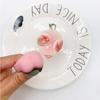 Creative Miniature Pudding Keyring Food Play Slow Rebound Pinch Pendant Pudding Keychain  Kids Toys