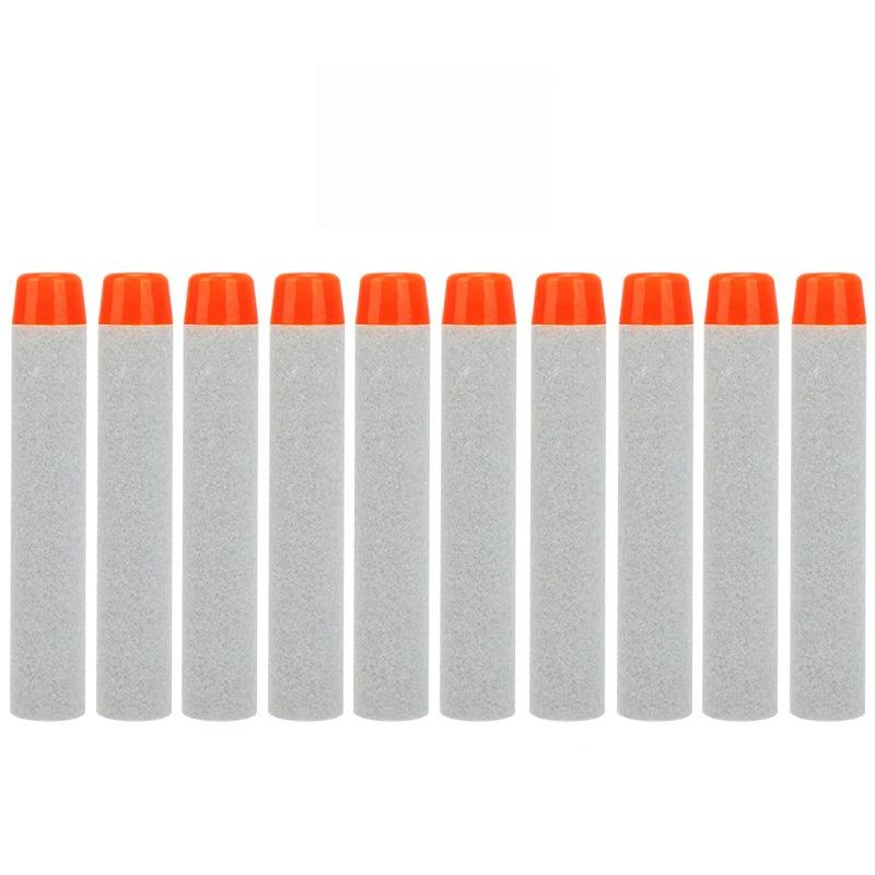 7.2cm 100pcs For Nerf Boft Bullets Darts Round Head Refill Darts Kids Children Toy Gun Bullets For NERF N-Btrike Blasters