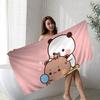 Orso Panda B-Bubu-Dudu Asciugamano Microfibra Asciugamano da Spiaggia Assorbente Asciugatura Rapida Morbido Yoga Nuoto Resort Arrampicata Asciugamano