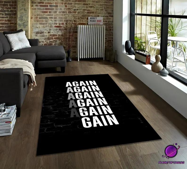 Motivational Quote Carpet Mat Rug Home Decoration Floor Rugs for Living Room Bedroom Office Home Bedroom Living Room Decoration 40X60cm