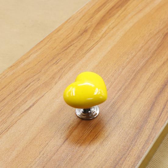 Heart Shape Ceramic Drawer Cabinet Wardrobe Cupboard Pull Knob Furniture Handle