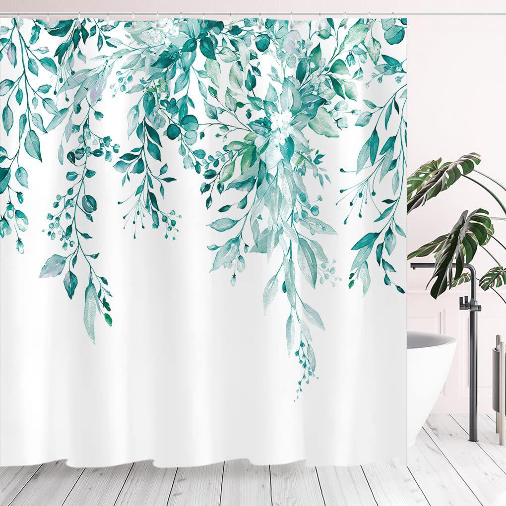 Plant Series Waterproof Bathroom Shower and Privacy Curtain