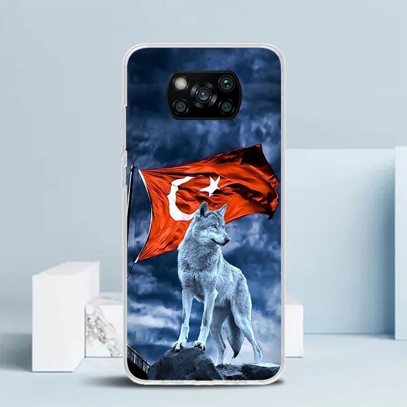 Turkey Turkish Flag Phone Case For Xiaomi Poco F7 Ultra X5 X6 X7 Pro M7 Redmi 15C 15 13C 13 12C 12 10C 10 10A 9 9C 9A 9T Cover P