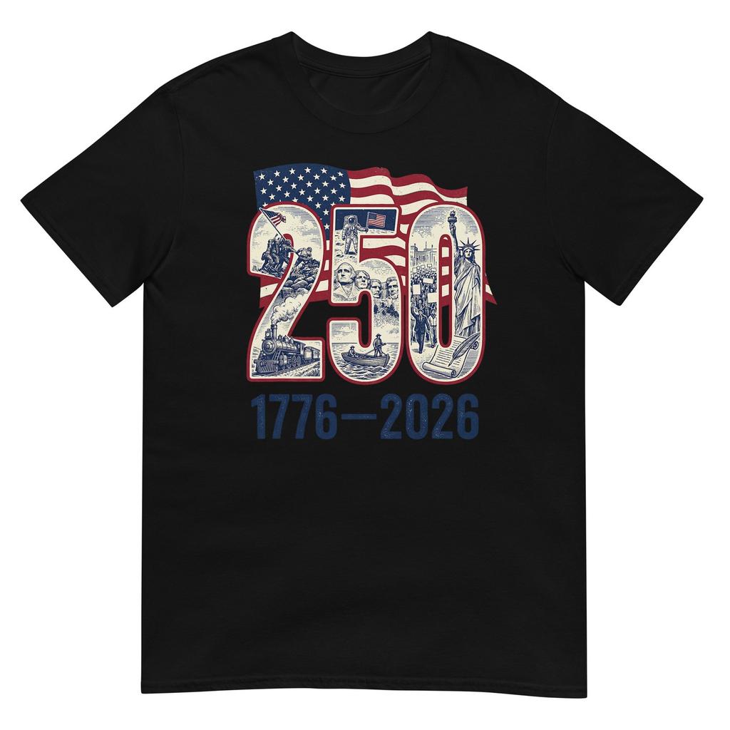 250 Years American 1776 2026 250th Usa Patriotic 4th Of July TShirt