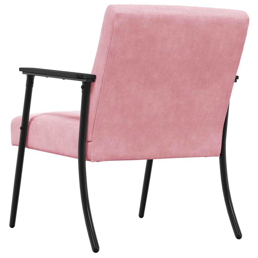Armchair Pink 59 x 75 x 78 cm Velvet
