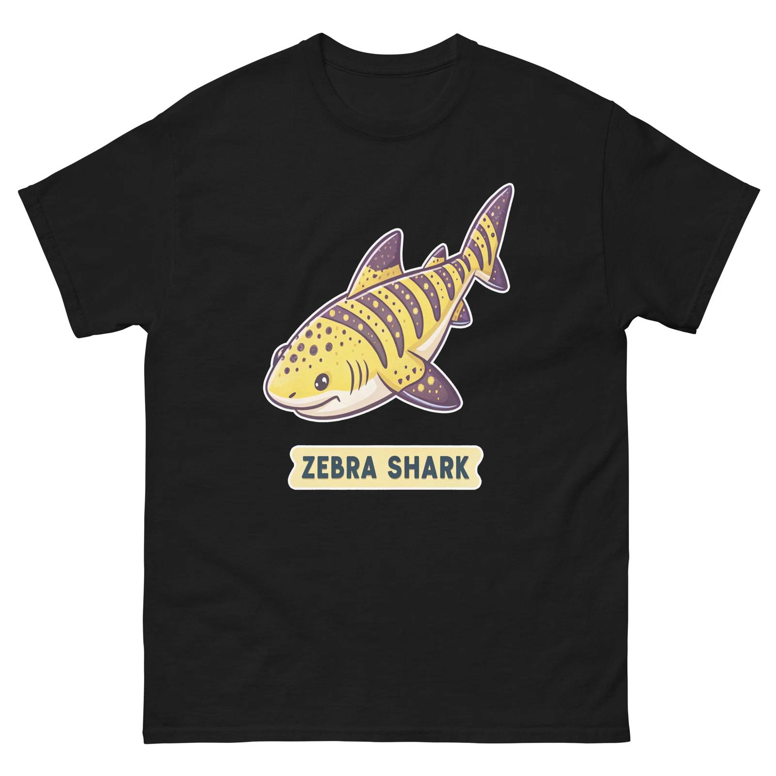 Zebra Shark Ocean Beach Water Marine T-Shirt S