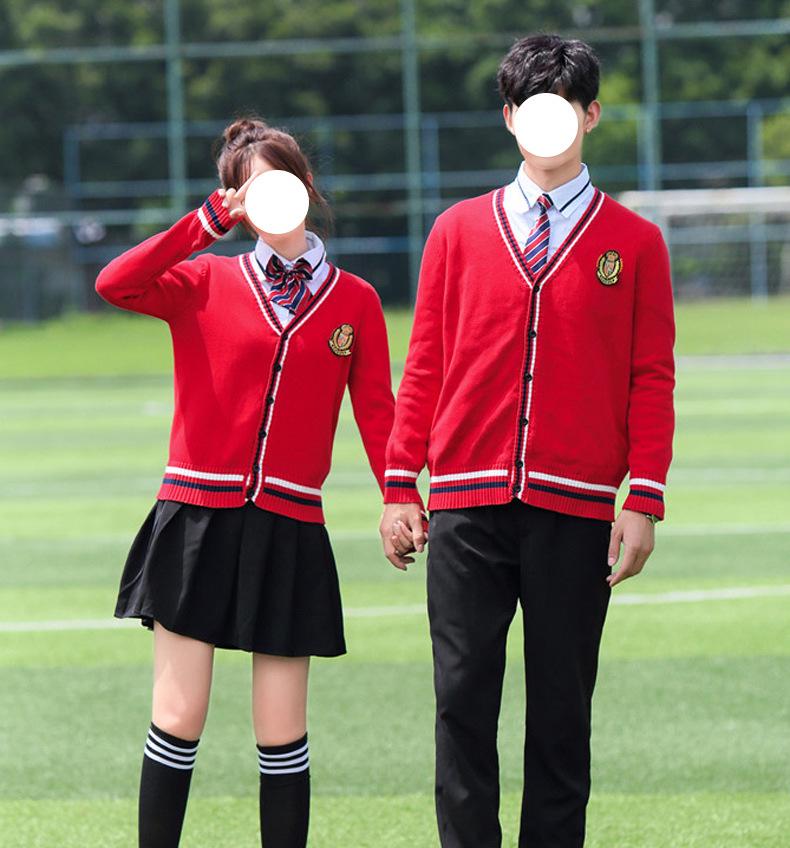 Women's Thickened JK Cardigan Sweater - Autumn/Winter Japanese College Style Embroidered Long Sleeve Knitwear