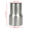 Exhaust Reducer Connector Pipe Tube 2/2.25/2.5/ 3/3.5/4inch Exhaust Reducing Adapter Coupler 51/57/63/76/89mm Stainless Steel